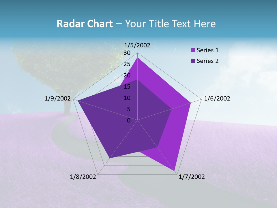 Meadow Valentines Day Tree PowerPoint Template