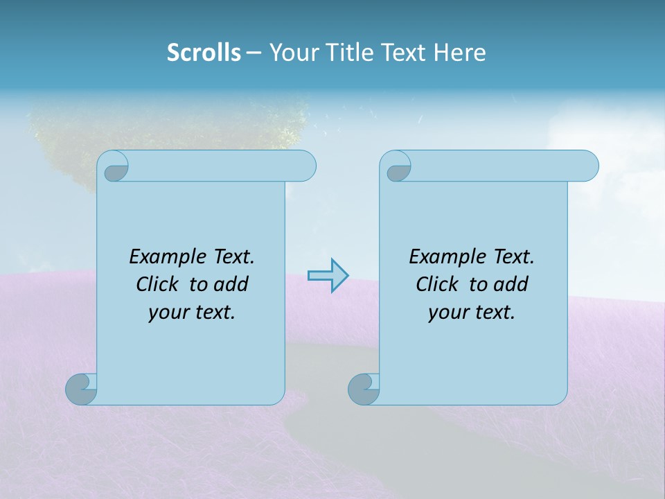 Meadow Valentines Day Tree PowerPoint Template