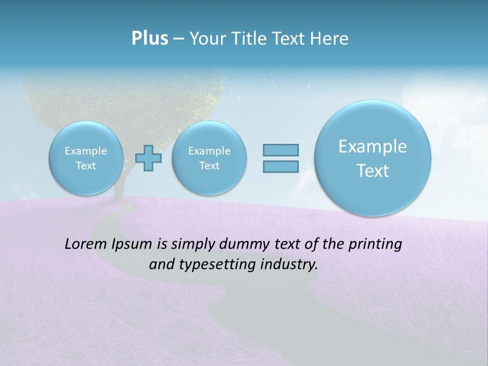 Meadow Valentines Day Tree PowerPoint Template