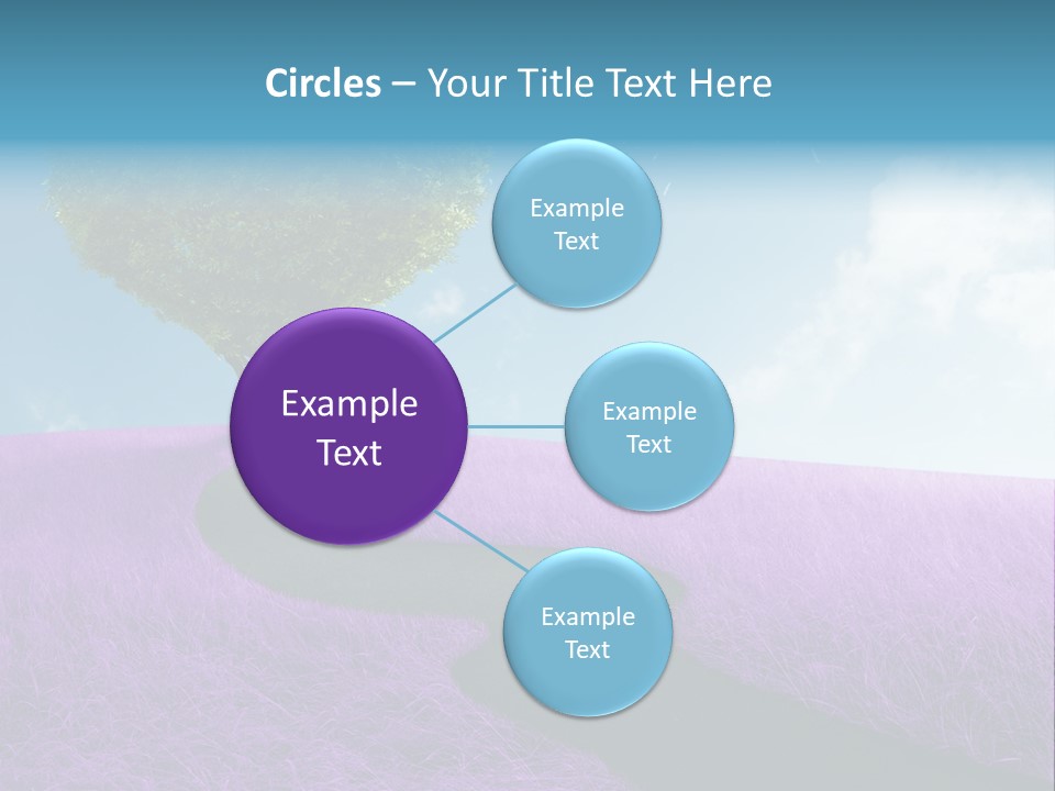 Meadow Valentines Day Tree PowerPoint Template