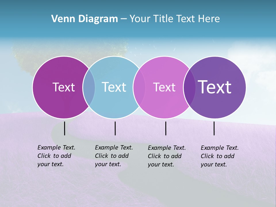 Meadow Valentines Day Tree PowerPoint Template