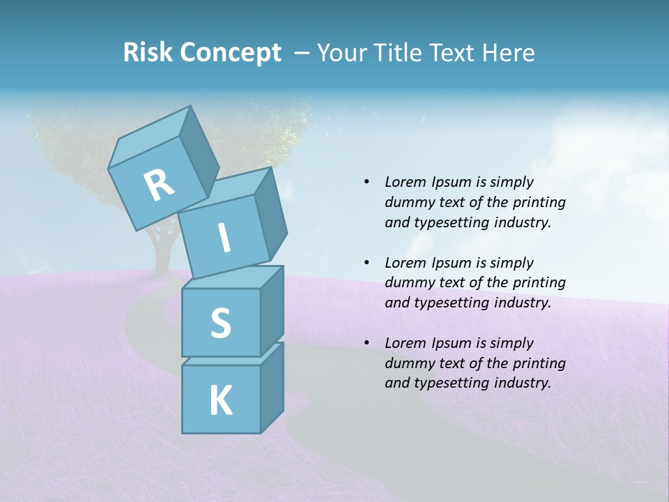 Meadow Valentines Day Tree PowerPoint Template