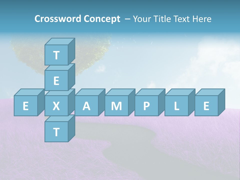 Meadow Valentines Day Tree PowerPoint Template