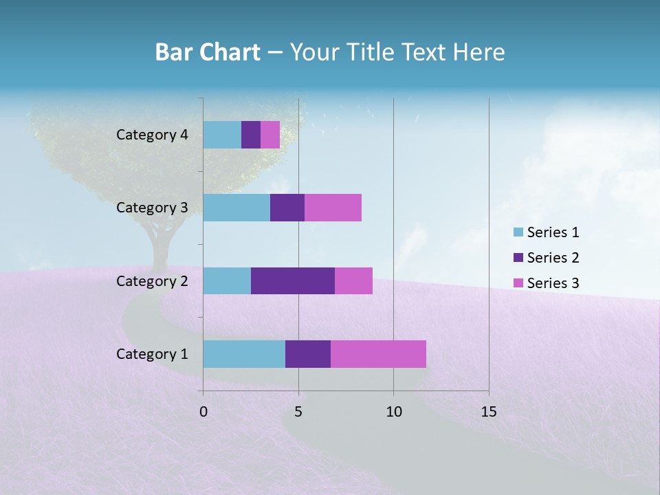 Meadow Valentines Day Tree PowerPoint Template