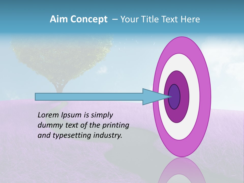 Meadow Valentines Day Tree PowerPoint Template