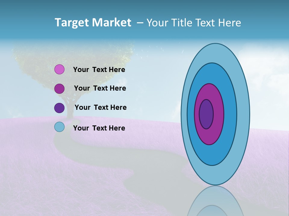 Meadow Valentines Day Tree PowerPoint Template