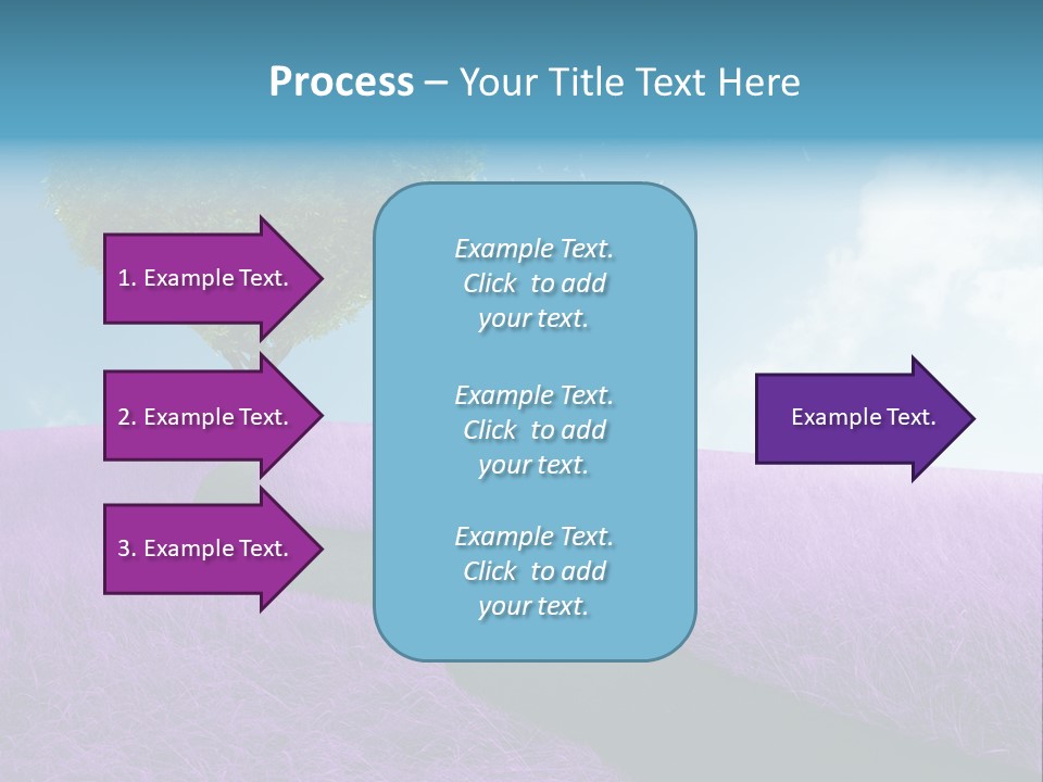Meadow Valentines Day Tree PowerPoint Template