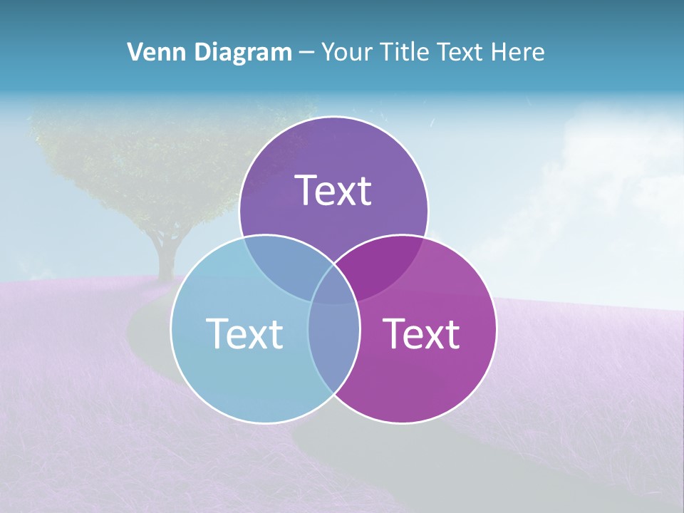 Meadow Valentines Day Tree PowerPoint Template