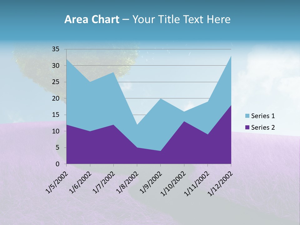 Meadow Valentines Day Tree PowerPoint Template
