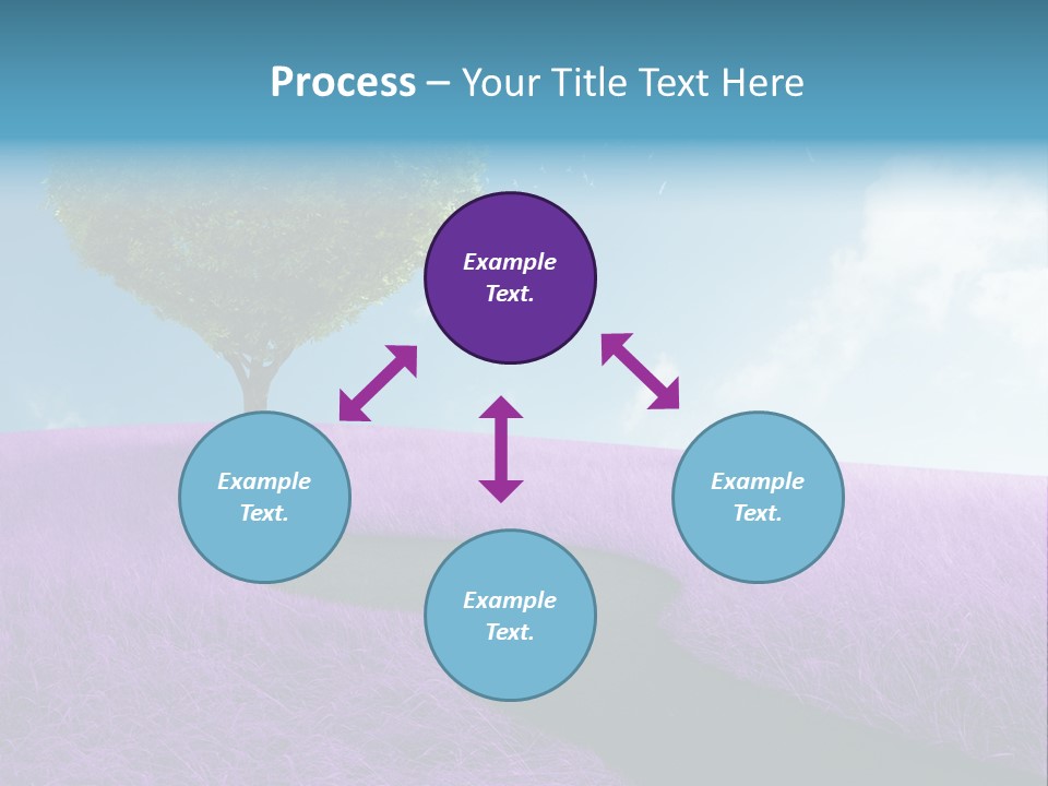 Meadow Valentines Day Tree PowerPoint Template
