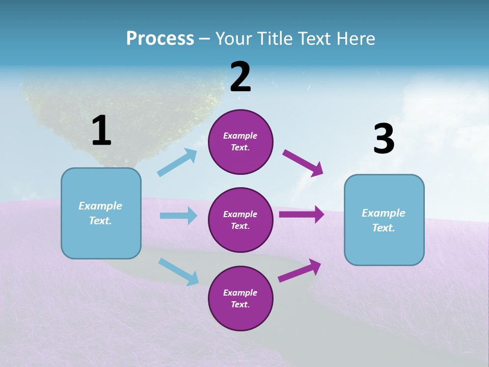 Meadow Valentines Day Tree PowerPoint Template