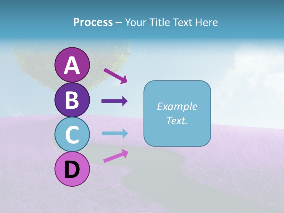 Meadow Valentines Day Tree PowerPoint Template