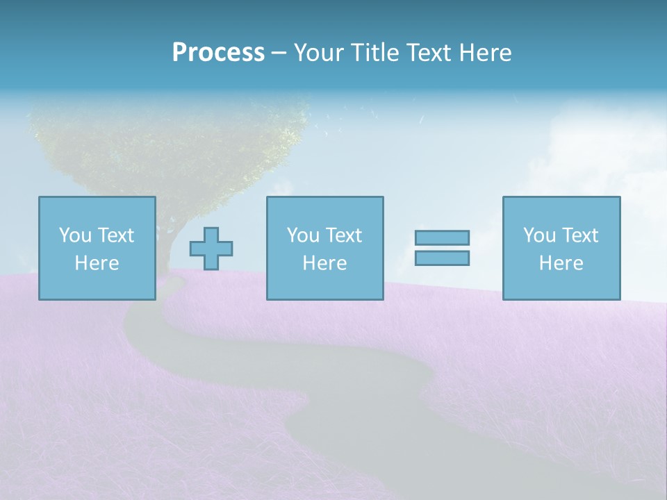 Meadow Valentines Day Tree PowerPoint Template
