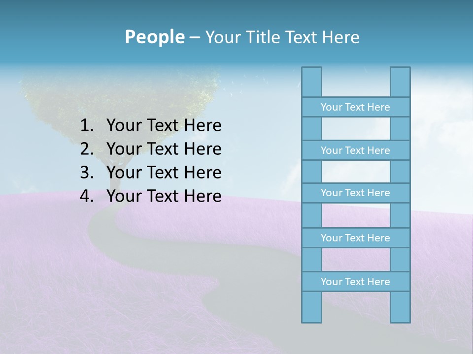 Meadow Valentines Day Tree PowerPoint Template