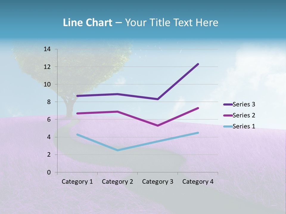 Meadow Valentines Day Tree PowerPoint Template
