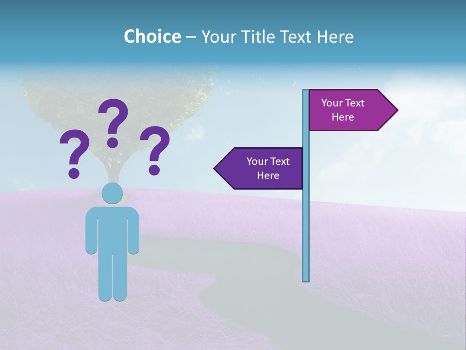 Meadow Valentines Day Tree PowerPoint Template