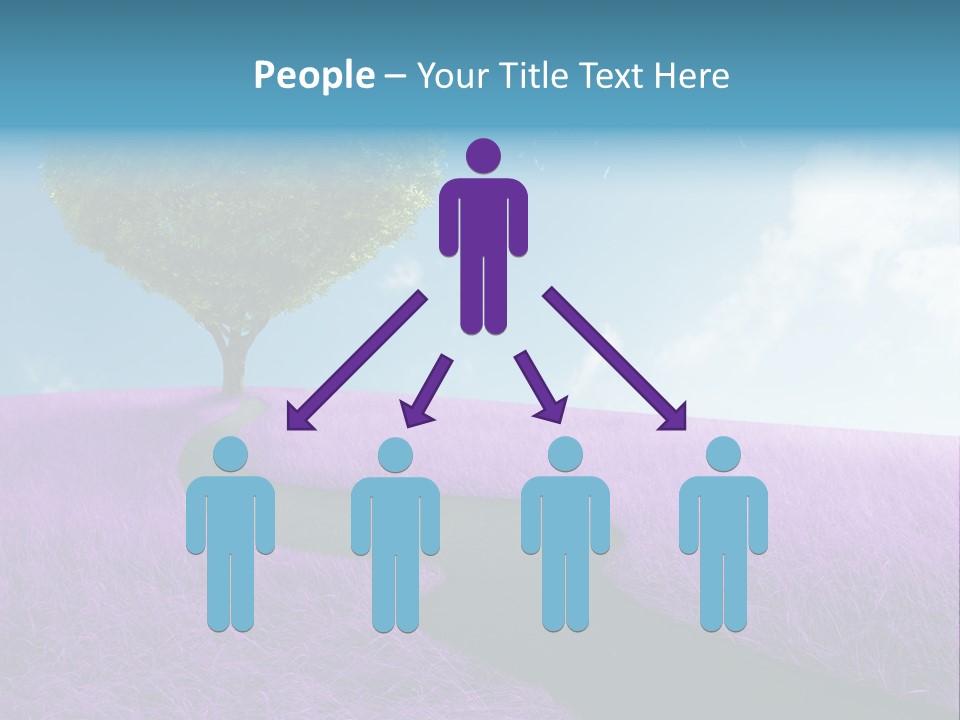 Meadow Valentines Day Tree PowerPoint Template