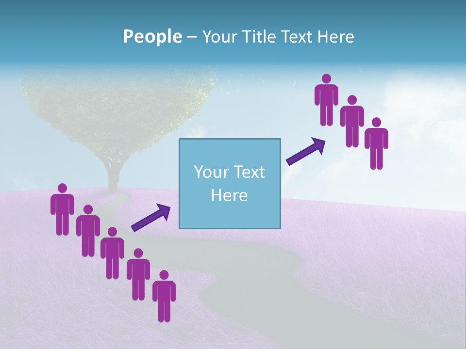 Meadow Valentines Day Tree PowerPoint Template