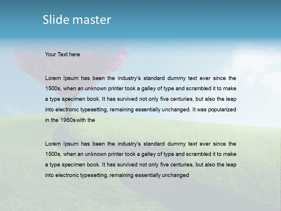 Meadow Nature Dream PowerPoint Template