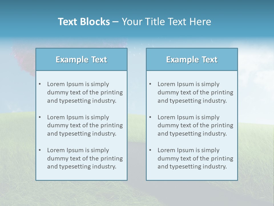 Meadow Nature Dream PowerPoint Template