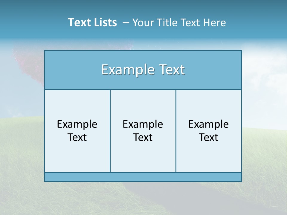 Meadow Nature Dream PowerPoint Template