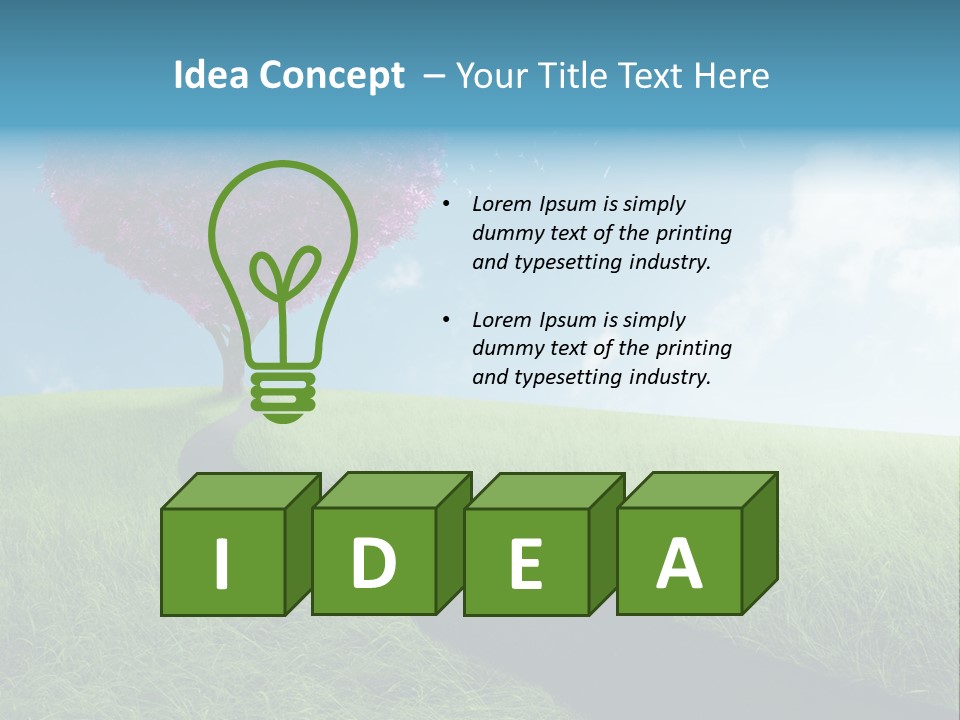 Meadow Nature Dream PowerPoint Template