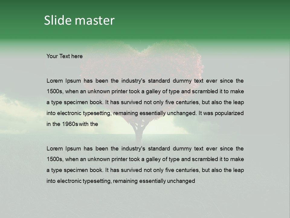 Tree Environment Garden PowerPoint Template