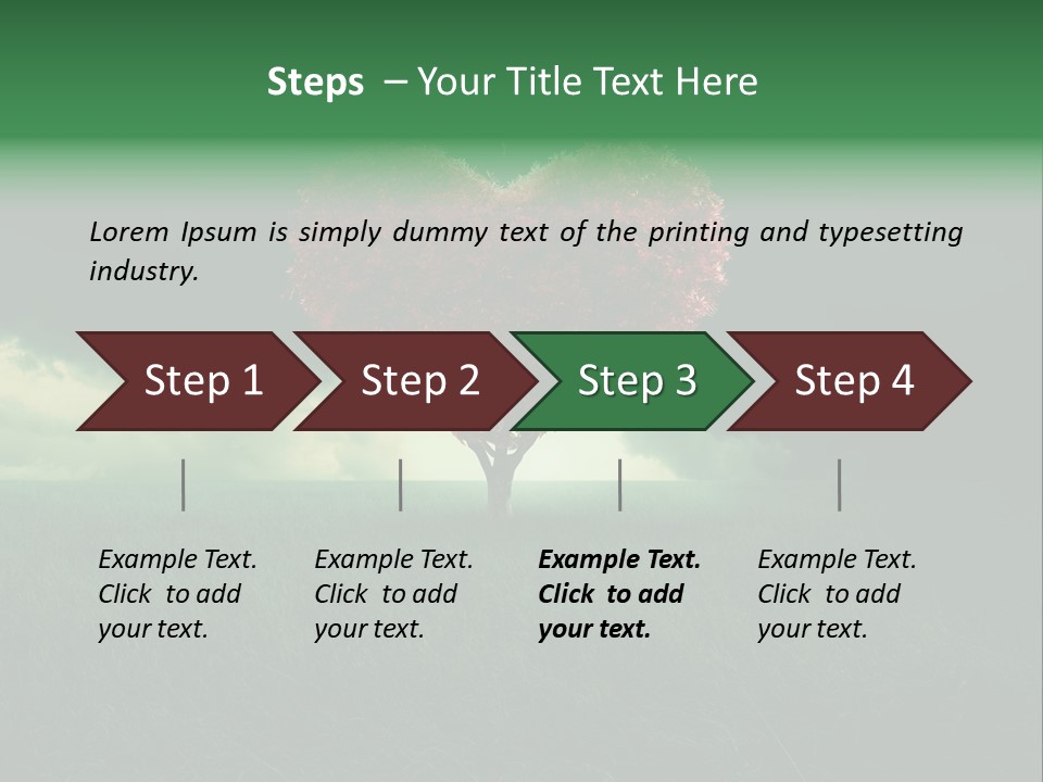 Tree Environment Garden PowerPoint Template
