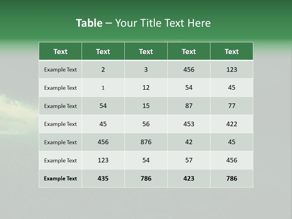 Tree Environment Garden PowerPoint Template