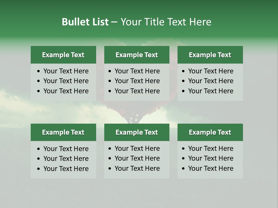 Tree Environment Garden PowerPoint Template