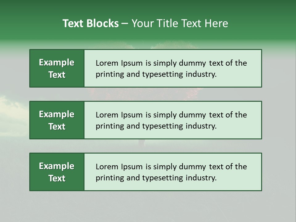 Tree Environment Garden PowerPoint Template