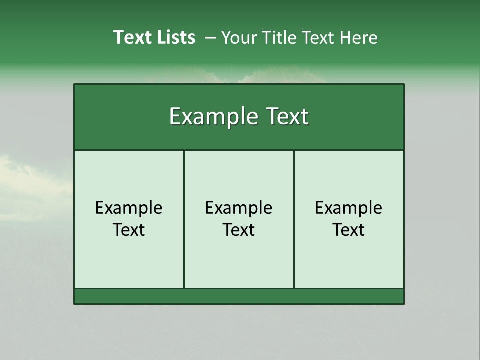 Tree Environment Garden PowerPoint Template