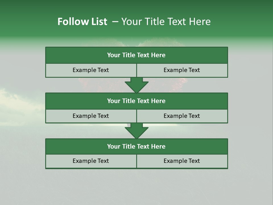 Tree Environment Garden PowerPoint Template
