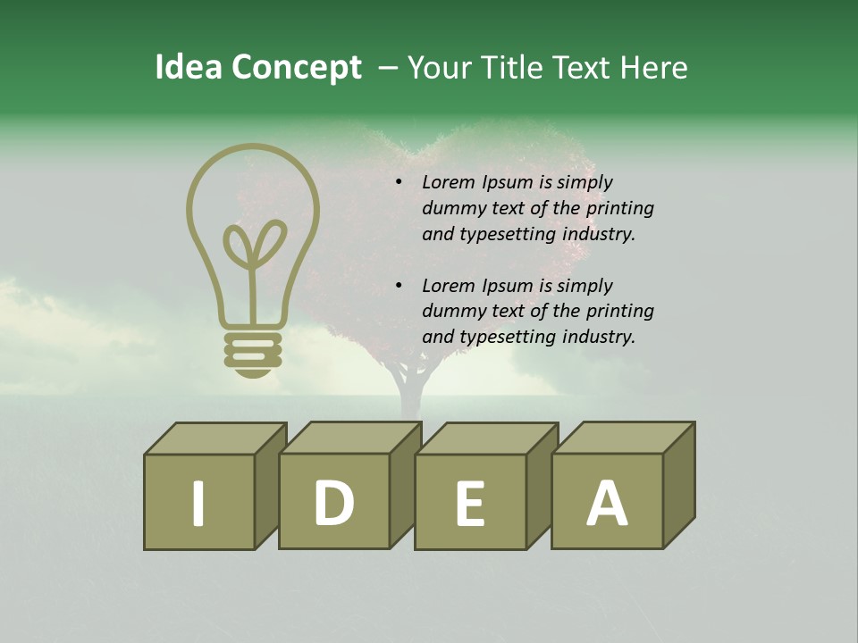 Tree Environment Garden PowerPoint Template