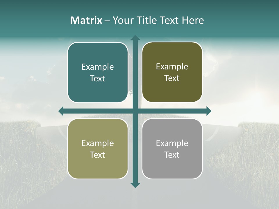 Rotary Sunset Round PowerPoint Template