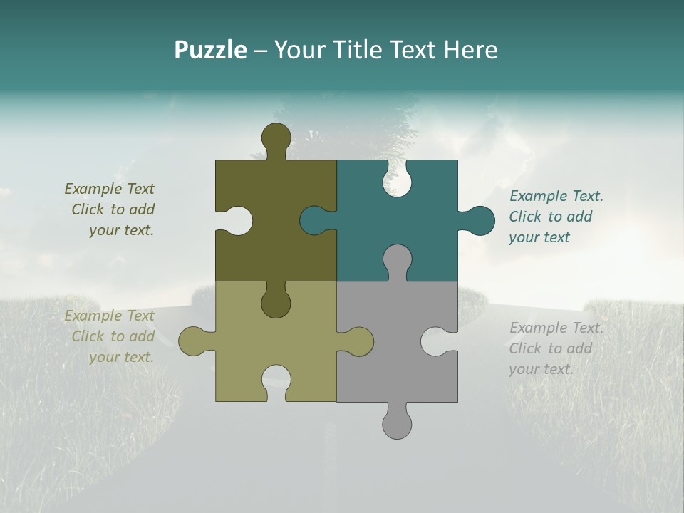 Rotary Sunset Round PowerPoint Template