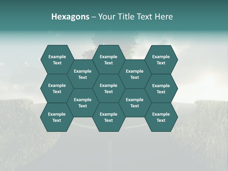 Rotary Sunset Round PowerPoint Template