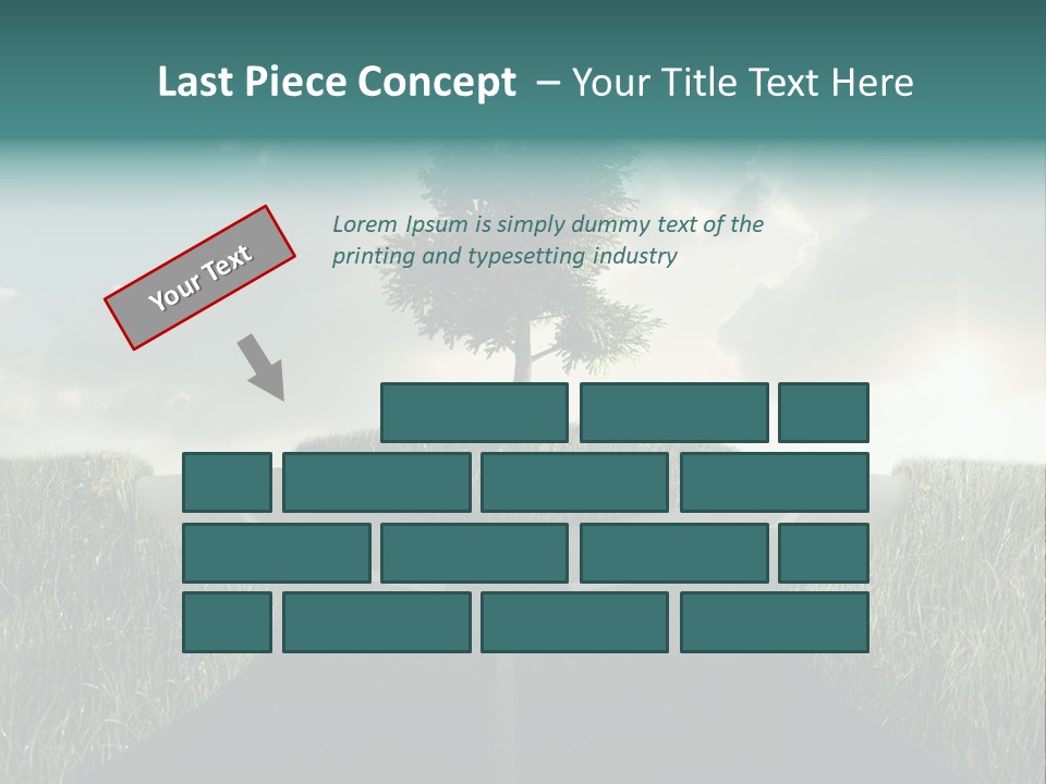 Rotary Sunset Round PowerPoint Template