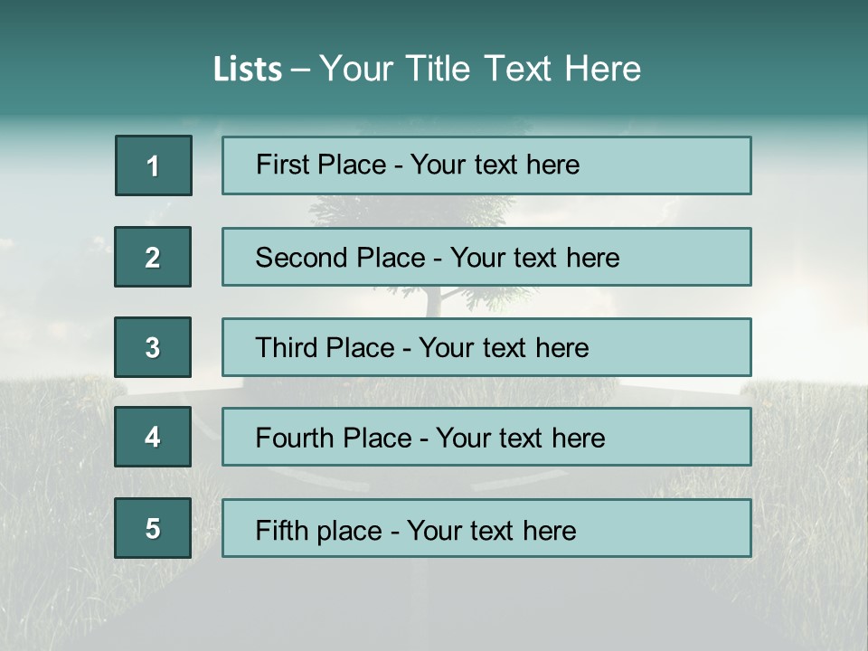 Rotary Sunset Round PowerPoint Template