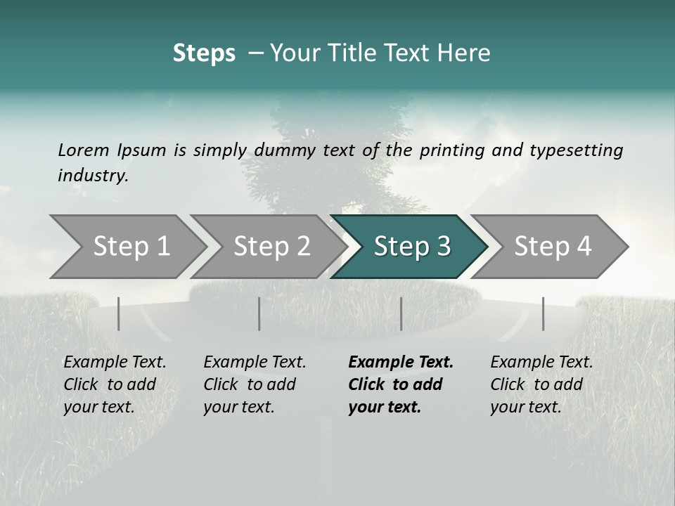 Rotary Sunset Round PowerPoint Template