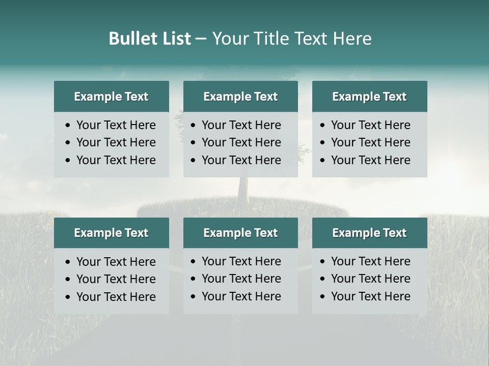 Rotary Sunset Round PowerPoint Template