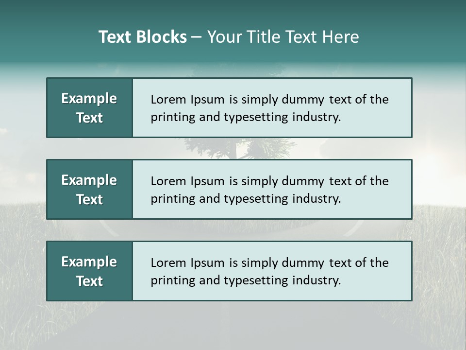 Rotary Sunset Round PowerPoint Template
