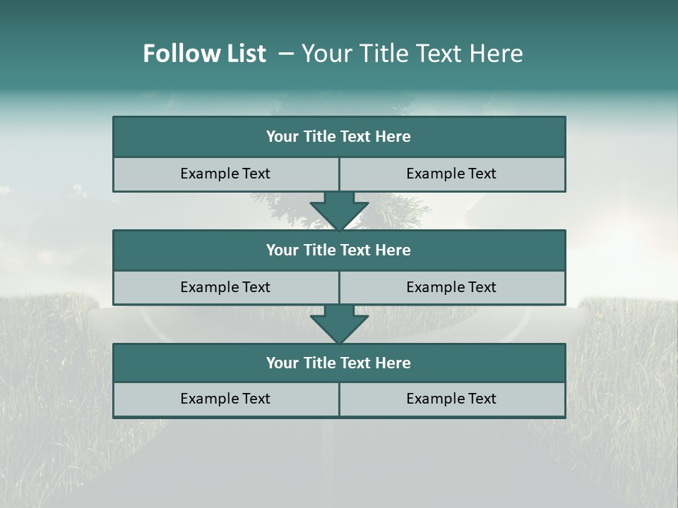 Rotary Sunset Round PowerPoint Template