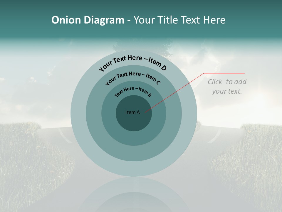 Rotary Sunset Round PowerPoint Template