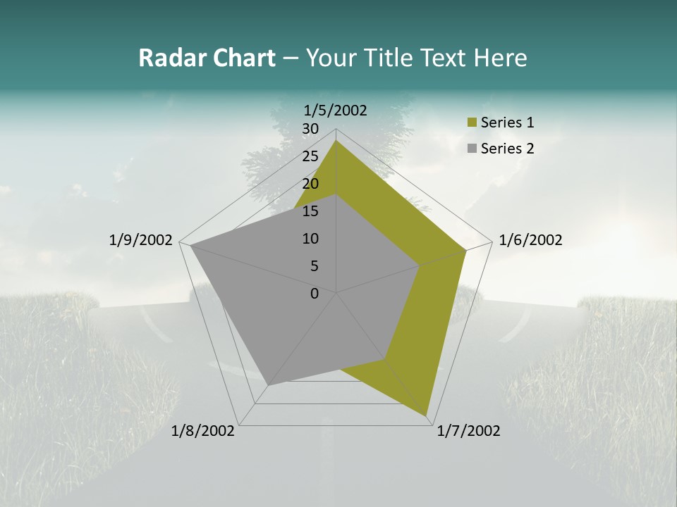 Rotary Sunset Round PowerPoint Template
