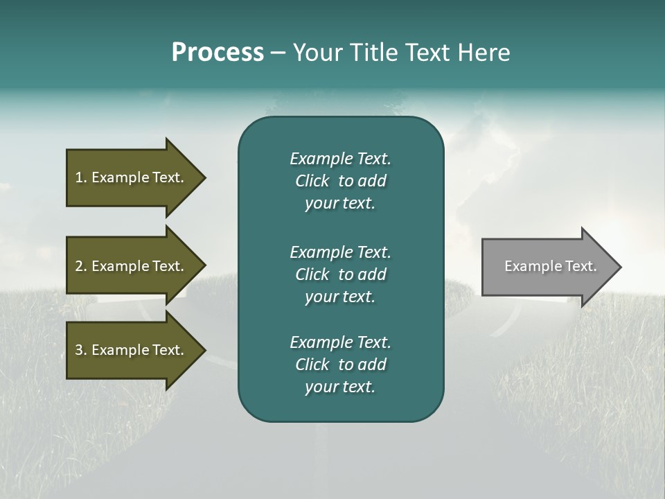 Rotary Sunset Round PowerPoint Template