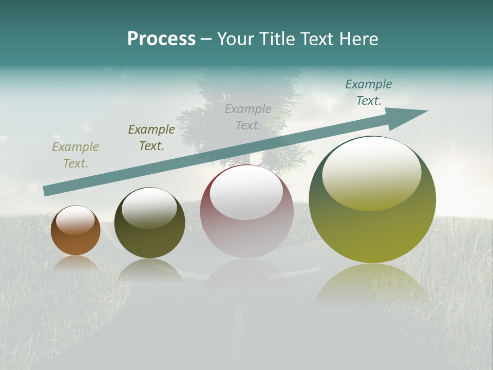 Rotary Sunset Round PowerPoint Template