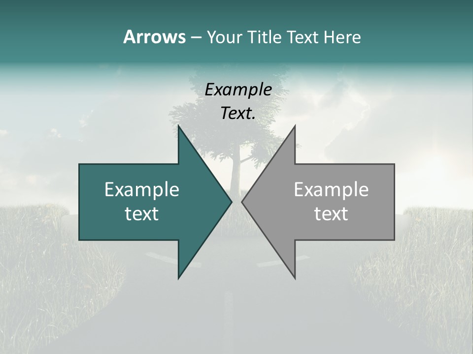Rotary Sunset Round PowerPoint Template