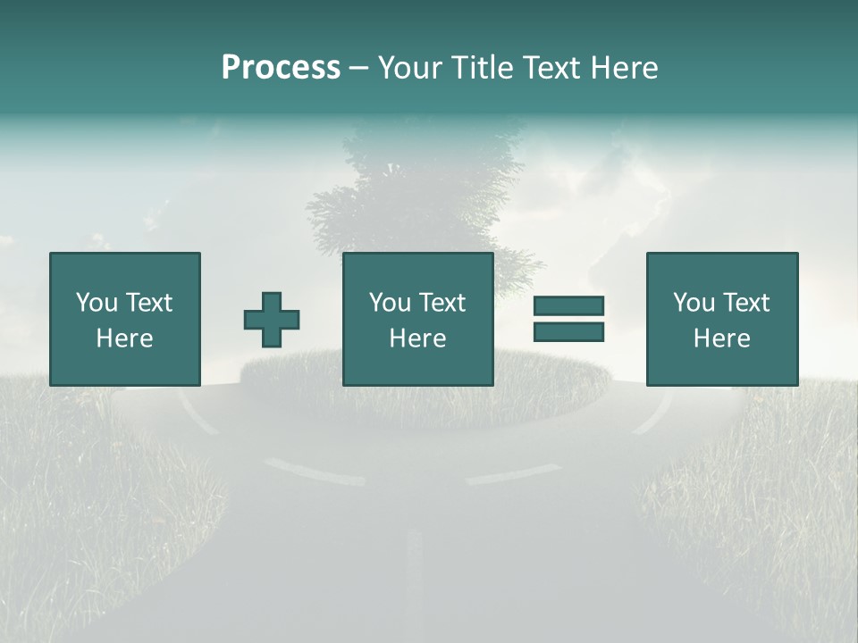 Rotary Sunset Round PowerPoint Template