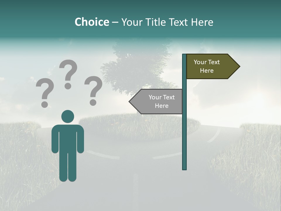 Rotary Sunset Round PowerPoint Template